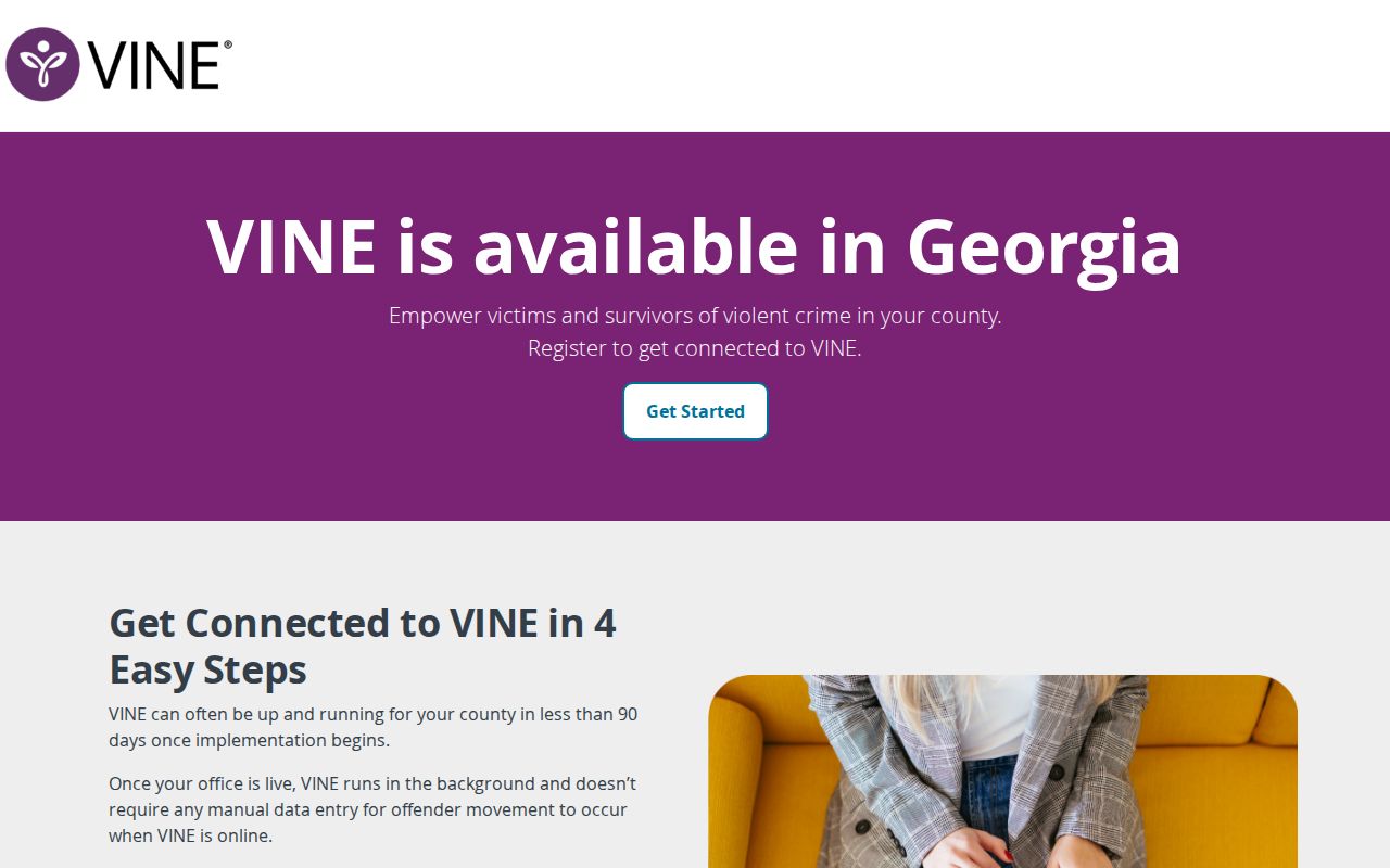 Georgia VINELink release alerts for Peach County custody changes